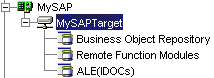 Connected SAP target