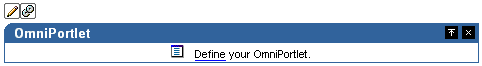 Shows instance of OmniPortlet on portal page.