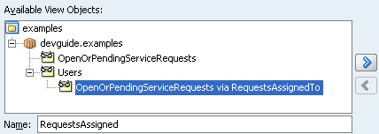 Image shows adding a detail view object to data model