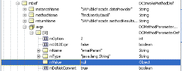 This image shows the variable args has a null value