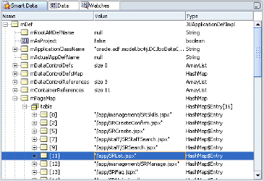 This image shows variable 11 displays a web page file name
