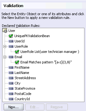 Image of Validation dialog