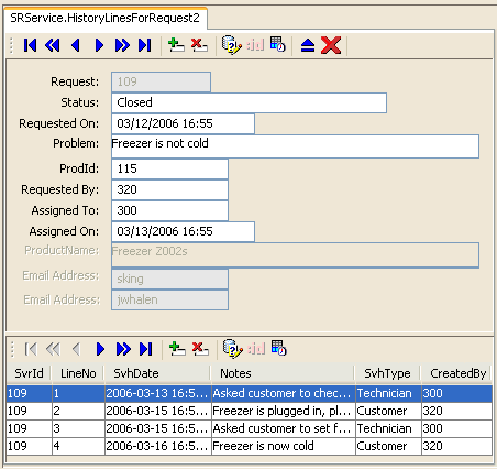 Image shows how objects are edited in in tester
