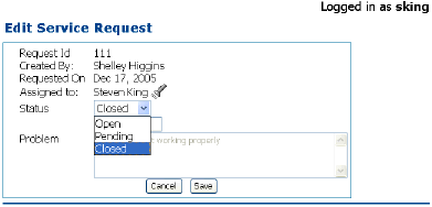 This image shows Edit page for a Manager.