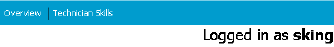 This image shows Technician Skills subtab.