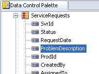 Attributes for service requests below the collection