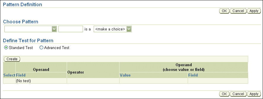 Rule Author Pattern Definition Page