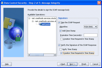 Image of page 2 of the Data Control Security wizard