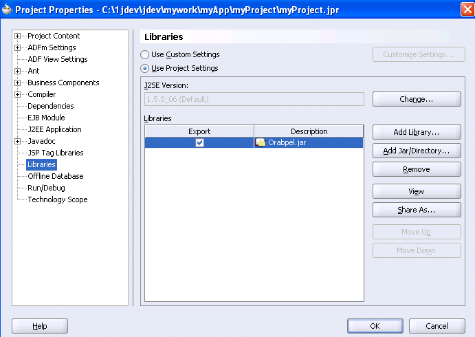 Adding a BPEL library to a BPEL project Adding a BPEL library to a BPEL project