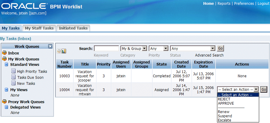 Task Listing (Home) Page Task Listing (Home) Page