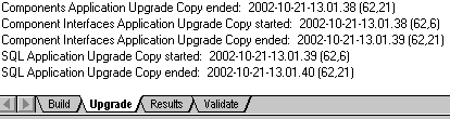 Successful completion message Successful completion message