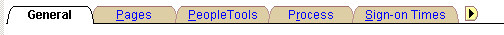 Right arrow next to Sign-on Times tab Right arrow next to Sign-on Times tab