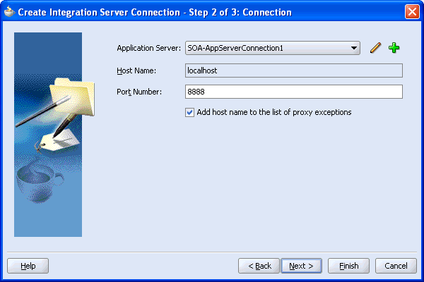 Specify connection information Specify connection information