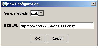 New Configuration dialog box