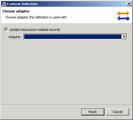 Selecting the context.