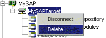 Deleting a target Deleting a target