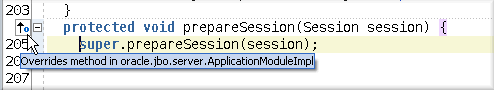 Image of Code Editor margin
