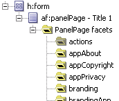 af:panelPage and PanelPage facet folders in Structure window af:panelPage and PanelPage facet folders in Structure window