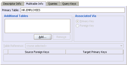 welcome screen from Creating Java Objects from Tables wizard
