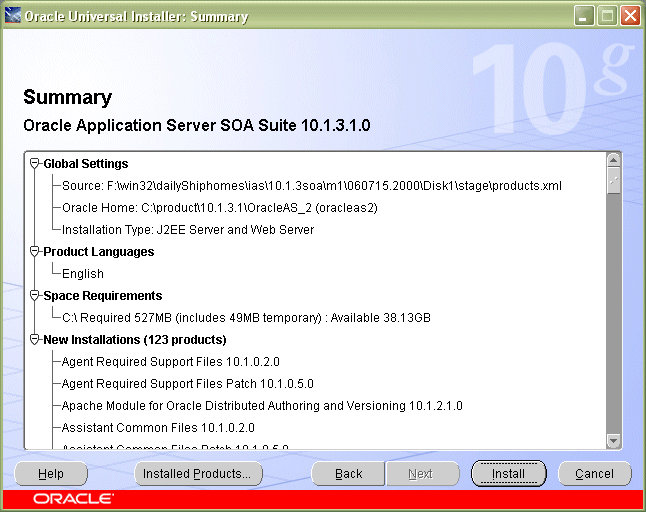 Summary screen Summary screen