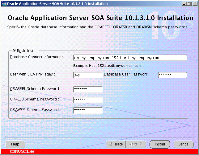 DB schema page