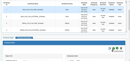 Enable Schedule