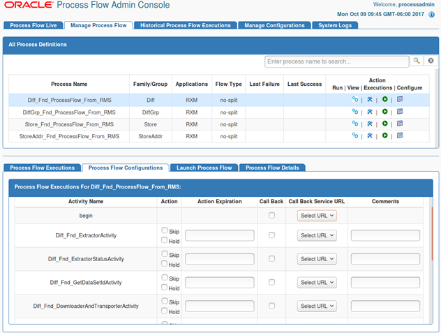 Process Flow Configuration