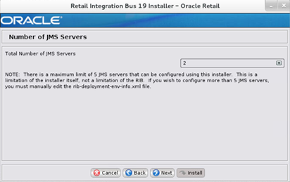 Number of JMS Servers