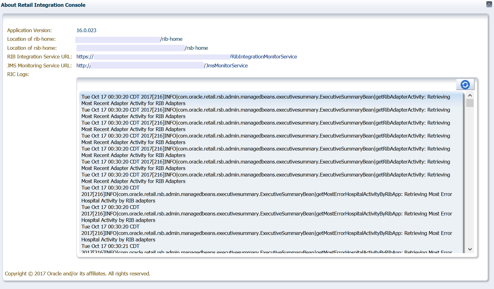 About Retail Integration Console