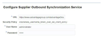 Configure Supplier Outbound Synchronization Service in CFIN Setup Manager