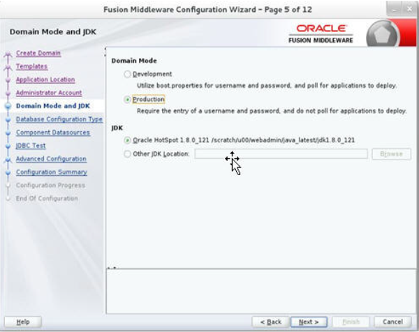 Domain Mode and JDK Window