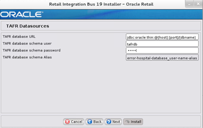 Screen: TAFR Datasources