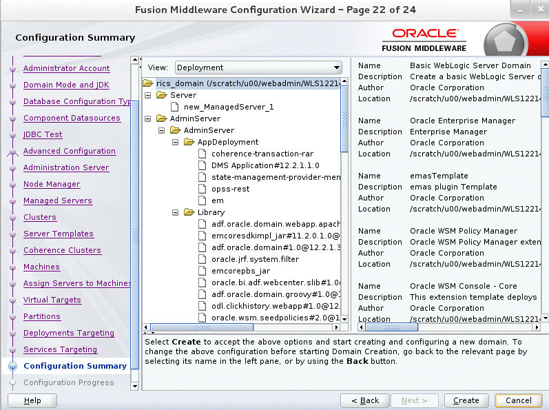 Configuration Summary
