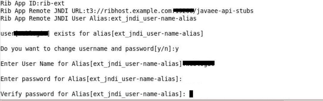 Rib-admin-gui username alias and password for operator role