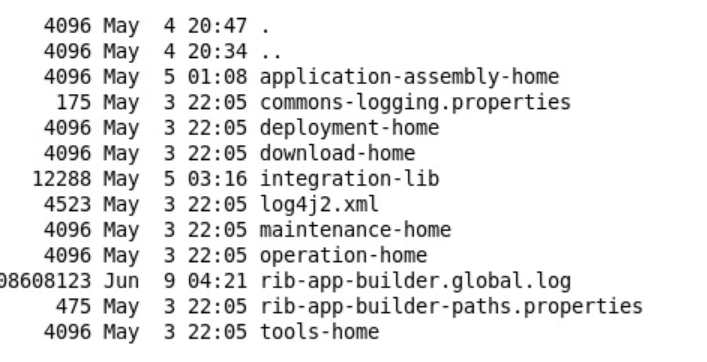 directory structure of "rib-home"