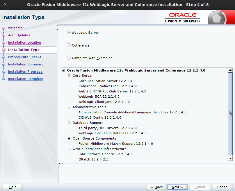 Installation Type window