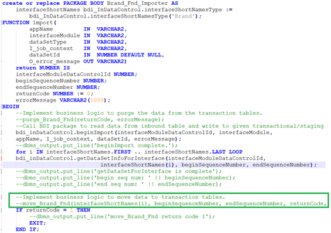 external importer job logic