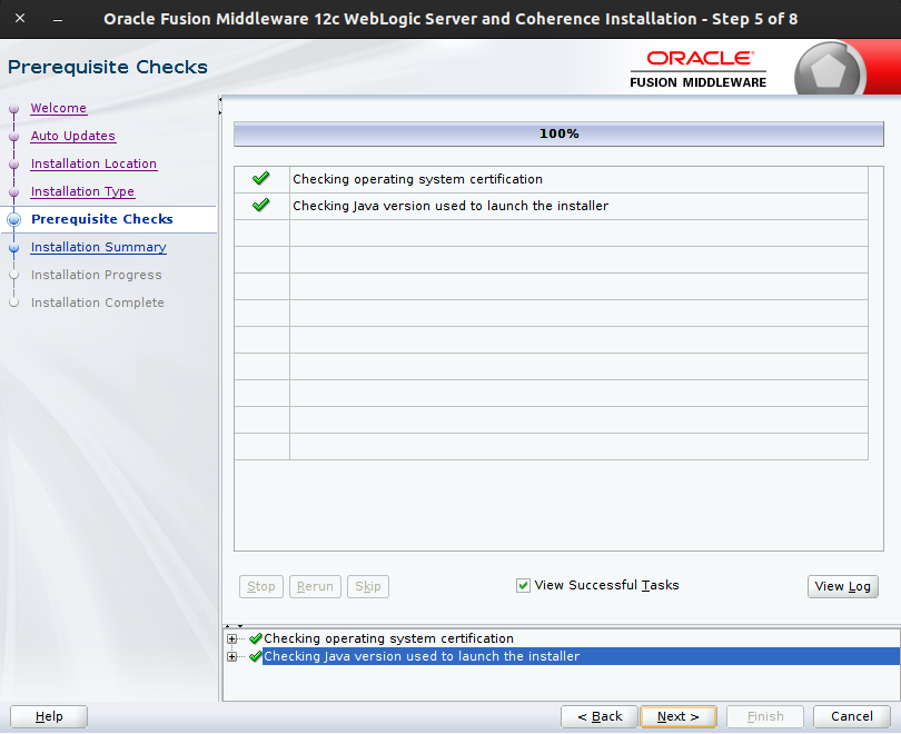 pre-requisite checks