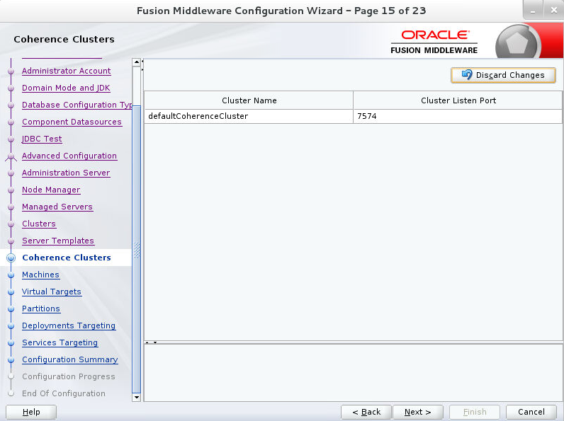 Coherence Clusters window