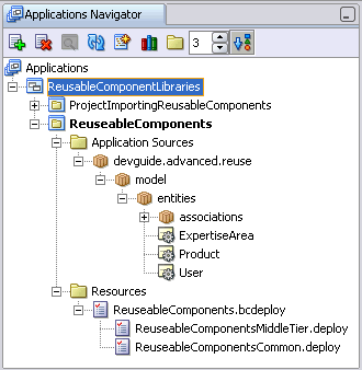 Image of deployment profile in Application Navigator
