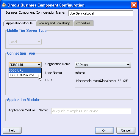 Image of Business Components Configuration editor