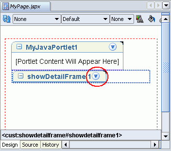 ShowDetailFrame component