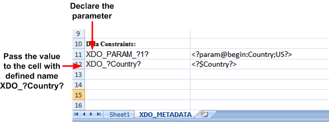 Assigning a parameter value to the XDO_?Country? cell