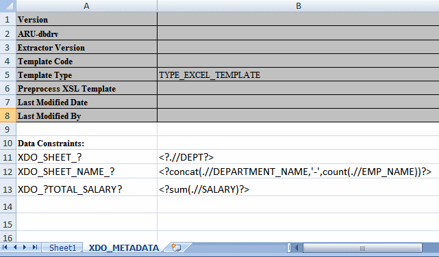 Entries for Data Constraints