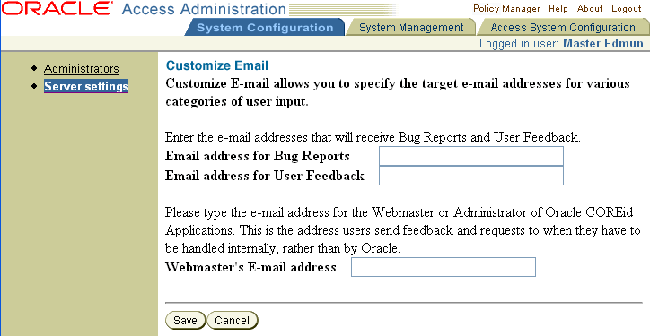 Image of Customize Email dialog