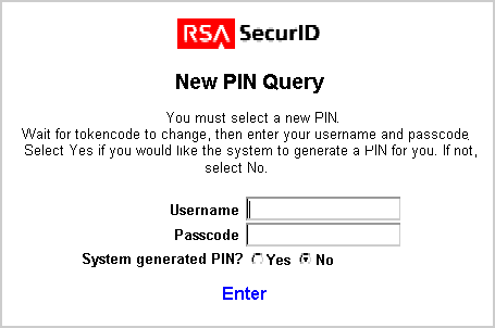 Graphic of a dialog prompting the user to supply a new PIN.
