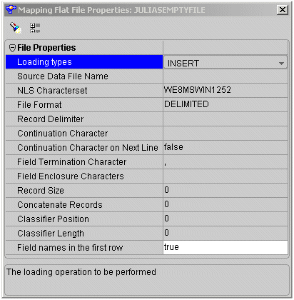 Owb Loading Type Update Insert Sql