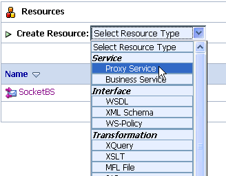 Creating a Proxy Service