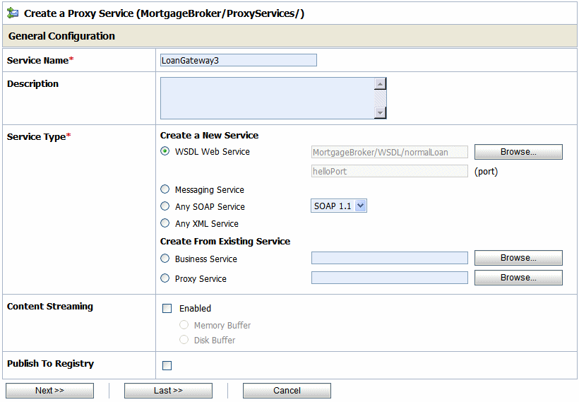 LoanGateway3 Proxy Service