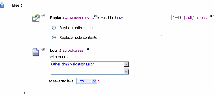 LoanGateway3 Proxy Service Request Else Actions